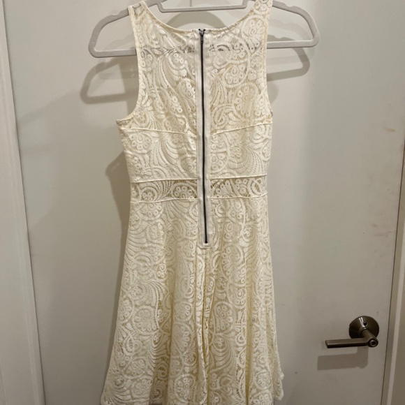 White Lace Skater Dress Size S/M - Picture 2 of 2